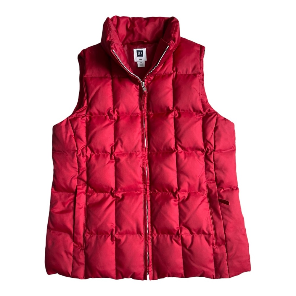 Gap Down Puffer Vest Womens Size X-Small Red | Excellent like new condition